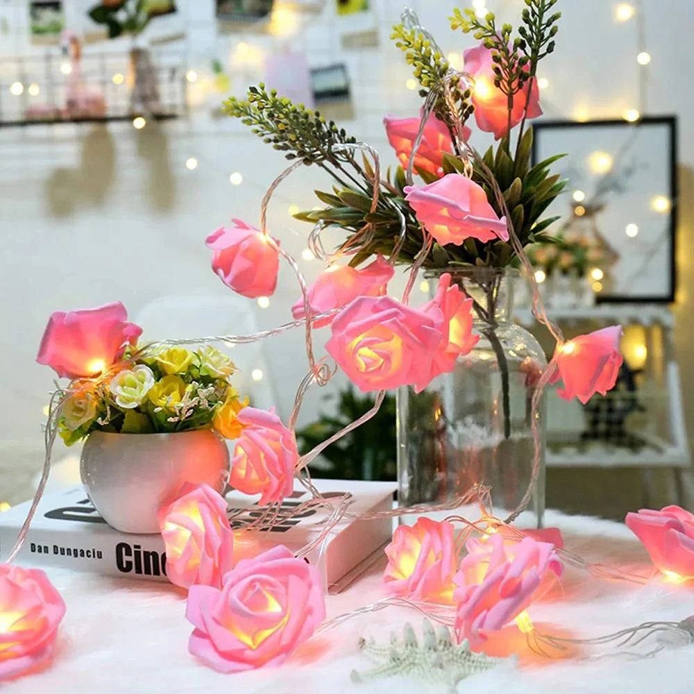 LED Rose Shaped String Lights - Image 4