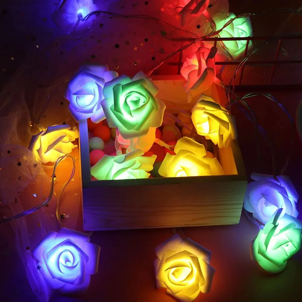 LED Rose Shaped String Lights - Image 9